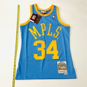 NEW Shaquille O'Neal Mitchell & Ness Lakers And MPLS Shaq Jersey Men’s Small